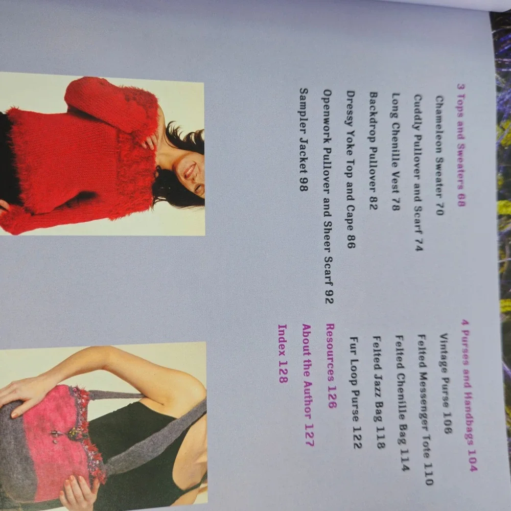 Knitting‎ Crochet Pattern Book Lot Boye Chic Knits Guide to Creating Hip Knits